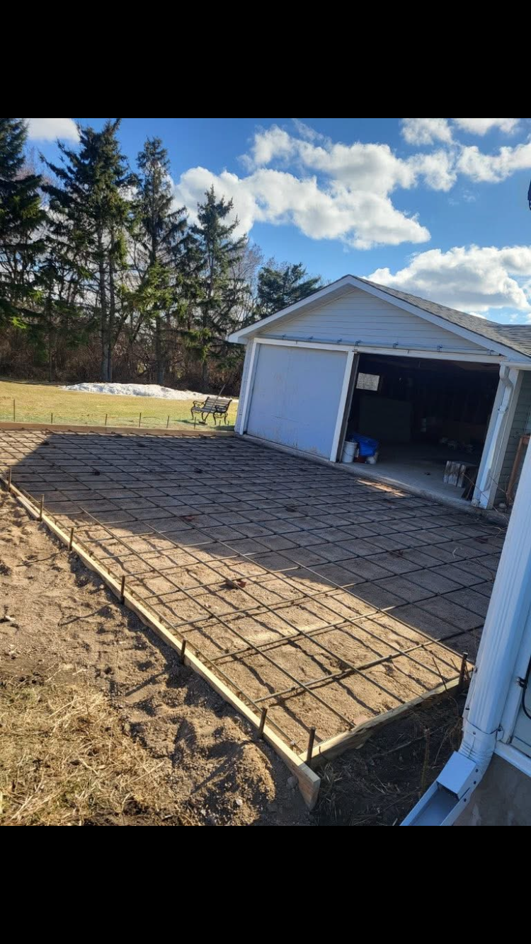 Rebar setup for driveway