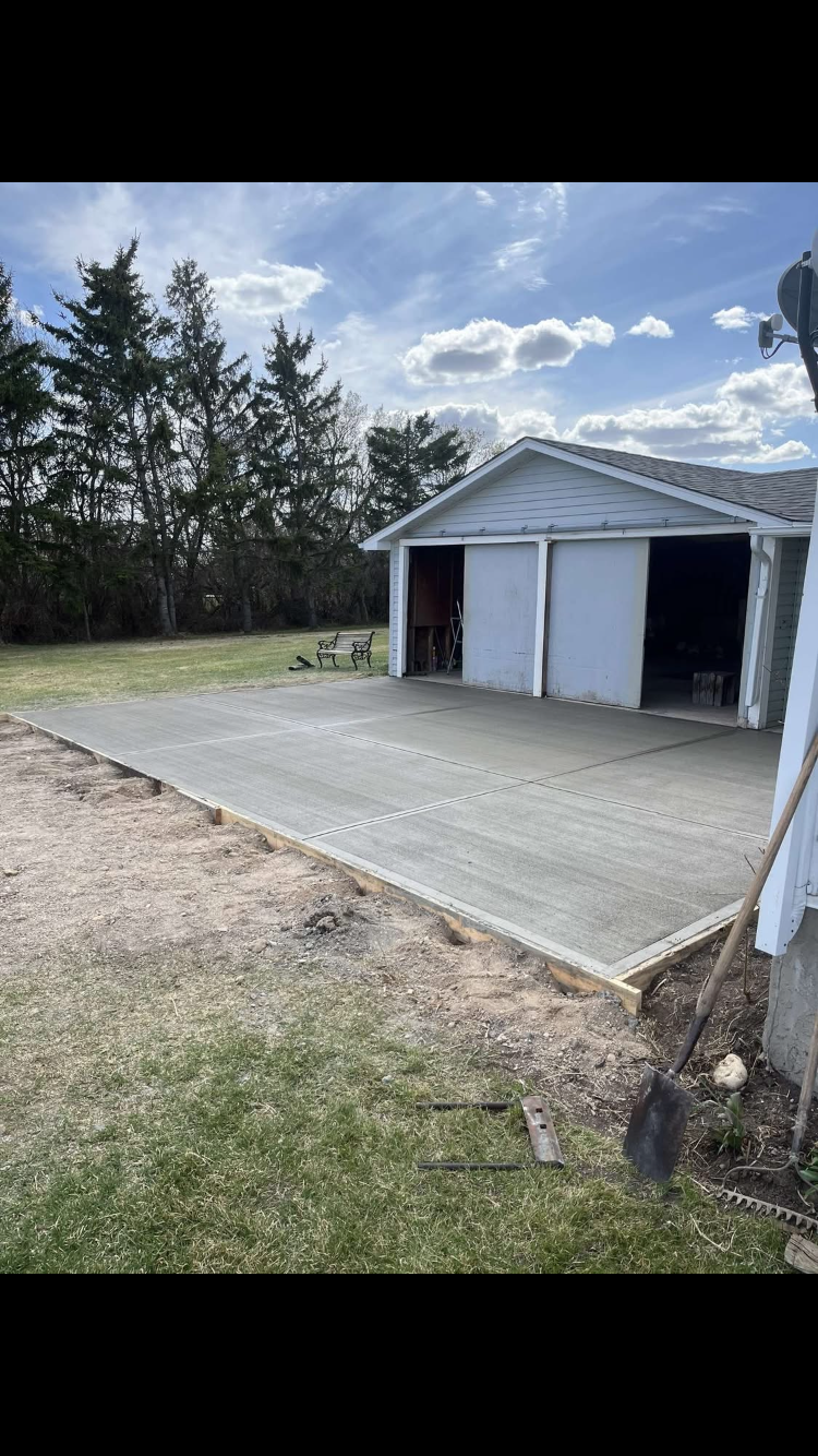 Finished driveway